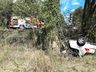 Capotamento e colisão em árvores mata jovem na BR-282 em Maravilha