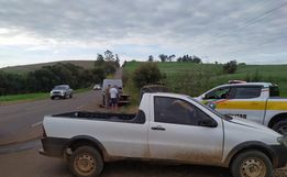 Polícia Rodoviária Estadual atende a acidente de trânsito em Descanso
