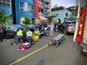 Motociclista fica ferido em acidente no centro de São Miguel do Oeste