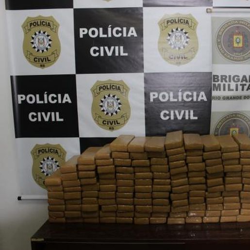 Dupla é presa com 114kg de maconha em Tenente Portela