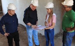 Trevisan e Zanardi acompanham obras na Educação de SMOeste