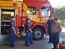 Comandante geral dos Bombeiros de SC visita a região