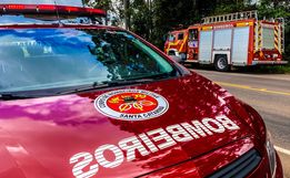 Mulher é atropelada na faixa de pedestres no centro de Iporã do Oeste