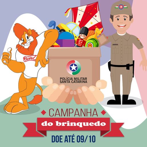 Polícia Militar lança campanha “Doe carinho, doe um brinquedo”