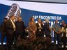 Durante evento em Chapecó, Estênio Aldo recebe troféu pelos 50 anos no rádio