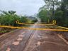 Bombeiros interditam ponte na SC-283 em Itapiranga