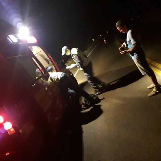 Motociclista fica ferido na SC-160