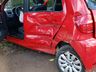 Colisão entre carro e carreta deixa condutora ferida na SC 386