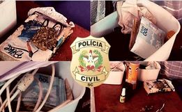 Polícia civil cumpre mandado de busca e prende homem por tráfico de droga em Campo Erê