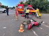 Homem fica ferido após se envolver em acidente no centro de SMOeste