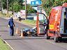 VÍDEO: colisão traseira deixa motociclista ferido na Willy Barth