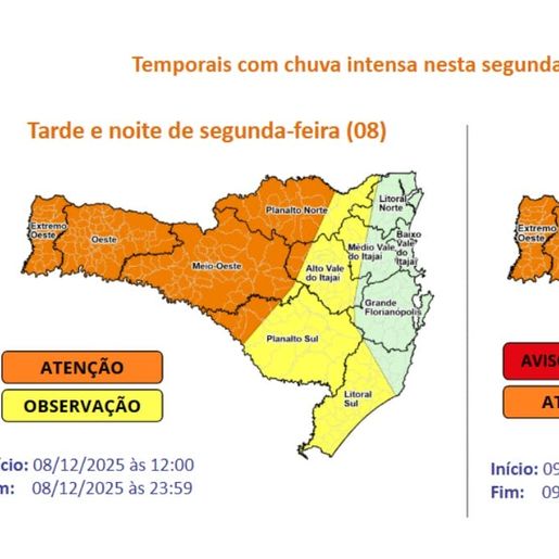 Governo de SC suspende aulas em todo o Estado diante de alerta de ciclone