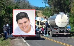 Acidente entre caminhões mata morador de São Miguel do Oeste 