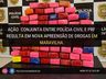 Ação conjunta encontra mais de 30kg de maconha em carro apreendido
