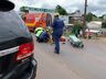 Motociclista fica ferido em acidente na Willy Barth 