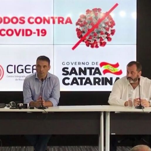 SC decreta estado de emergência após transmissão comunitária de Coronavírus