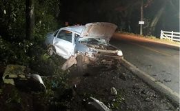 Motorista sofre ferimentos em acidente na SC-163 em Itapiranga