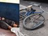 VÍDEO: Ciclista alcoolizado não consegue parar e colide em moto