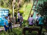 Mutirão ajuda famílias atingidas por chuva de granizo em Bandeirante