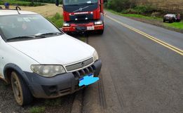 Idoso é atropelado no interior 