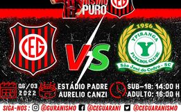 Guarani busca reconquistar a primeira colocação no Campeonato Regional