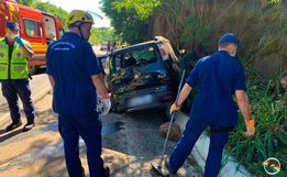VÍDEO: Colisão traseira é registrada na BR-282 em SMOeste  