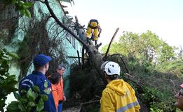 Fortes ventos causam estragos em São Lourenço do Oeste
