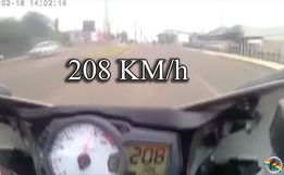 VÍDEO: Motociclista trafega a 208 km/h na Willy Barth em SMOeste