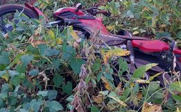 Motociclista fica ferido em colisão com micro-ônibus em Cunha Porã