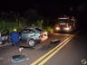 VÍDEO: Saída de pista na SC-492 deixa homem ferido em Bandeirante