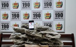 29 quilos de maconha e oito de haxixe são apreendidos pela Polícia Militar 