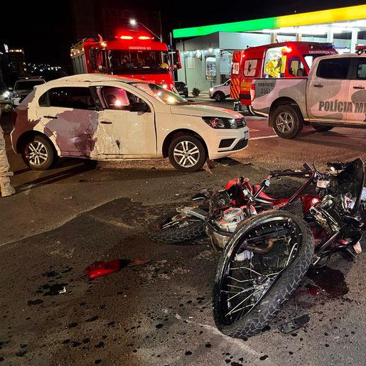 Acidente na Willy Barth, em São Miguel do Oeste, deixa três pessoas feridas 