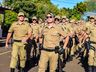 Solenidade alusiva ao Dia de Santa Catarina marca promoção de 114 PMs em SMOeste 