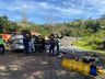 Tombamento de caminhão deixa condutor ferido na BR-282 entre SMOeste e Maravilha 
