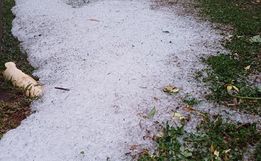 Chuva de granizo atinge municípios da região neste domingo