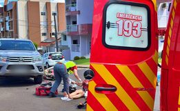 SMO: Acidente em cruzamento deixa mulher ferida 