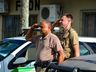 Militares do 11ºBPM/Fron prestam homenagem à PM morto após acidente em SC