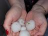 Temporal com chuva de granizo causa estragos na região Extremo-Oeste catarinense