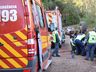 Vídeo: Motorista fica preso as ferragens após tombar caminhão no interior de SMOeste