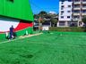 Grama sintética é implantada no campo em São José do Cedro