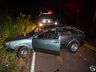 VÍDEO: Saída de pista na SC-492 deixa homem ferido em Bandeirante