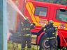 Incêndio destrói residência no interior de São Miguel do Oeste