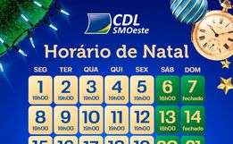 Horário especial de Natal no comércio de SMO começa na próxima segunda