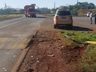Colisão traseira é registrada em lombada próxima ao trevo de Iporã do Oeste