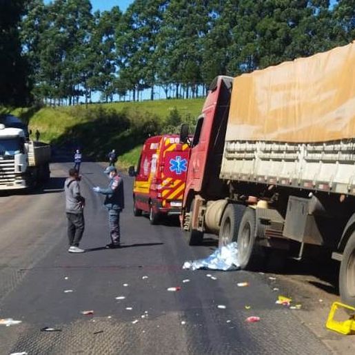 Adolescente morre atropelado por caminhão na BR-163