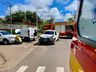 Colisão no centro envolve três veículos em São Miguel do Oeste