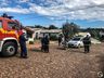 Colisão entre carro e moto deixa homem ferido em SMO