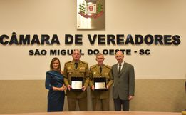 Em sessão solene, Câmara presta homenagem aos 190 anos da Polícia Militar de Santa Catarina