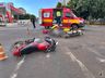 Homem fica ferido após se envolver em acidente no centro de SMOeste