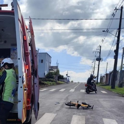 Criança de 5 anos fica ferida em atropelamento em Quilombo